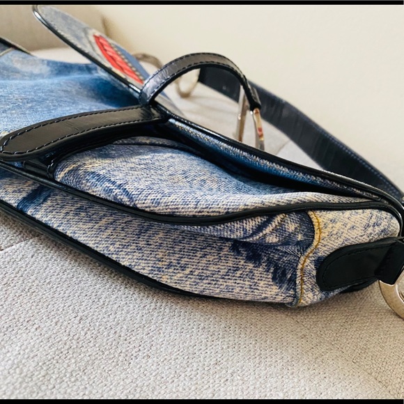 DIOR Limited Edition Speedway Denim Saddle Bag - Picture 7 of 17
